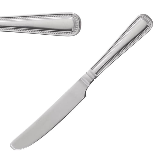 Olympia Bead Solid Handle Table Knife (12 Pack) • PAS-C125