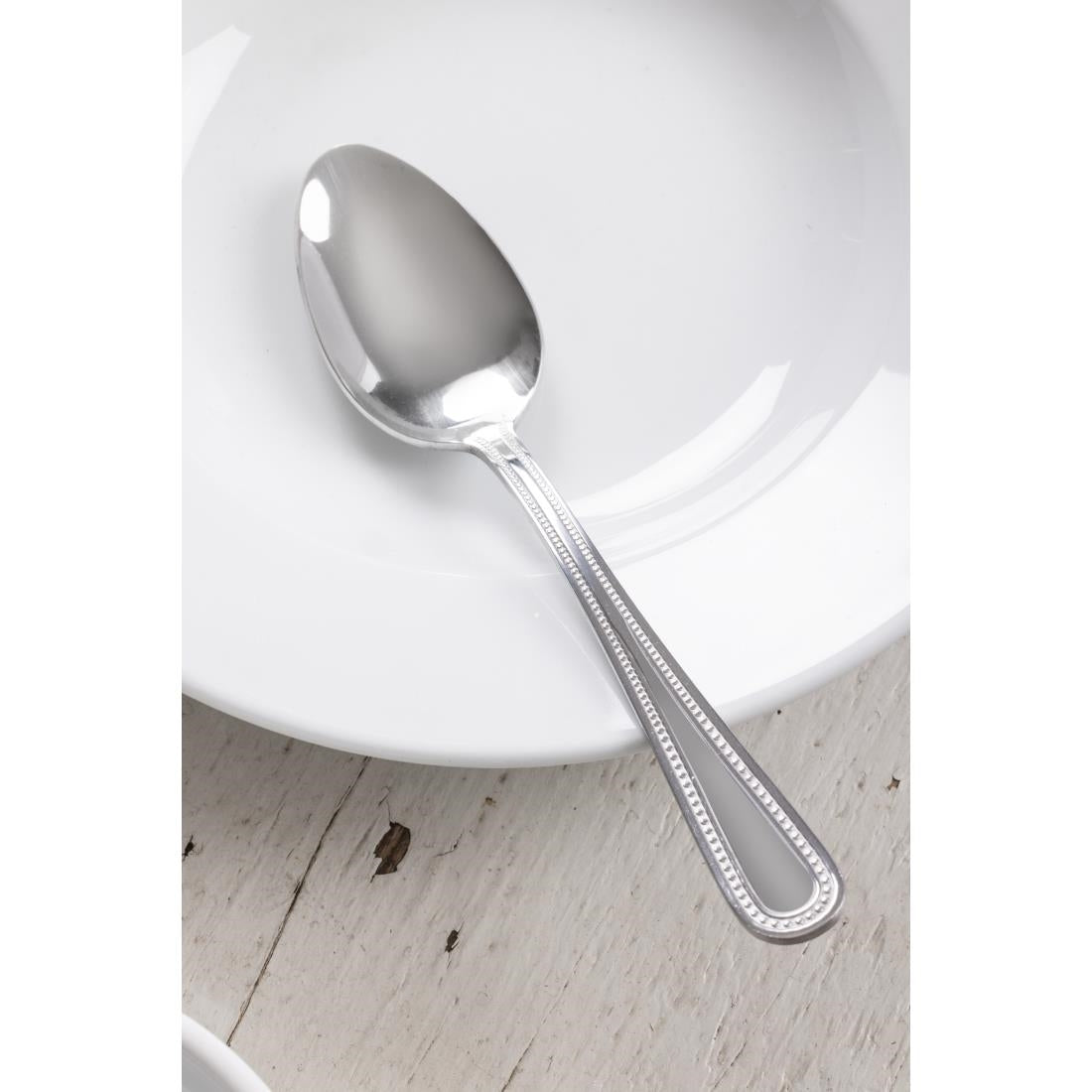 Olympia Bead Dessert Spoon (12 Pack) • PAS-C129
