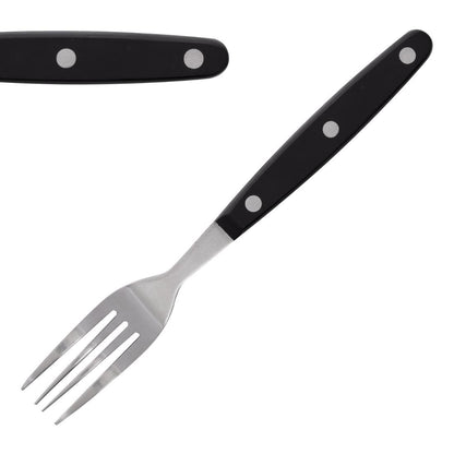 Olympia Taverna Steak Forks with Black Handles (12 Pack) • PAS-C135