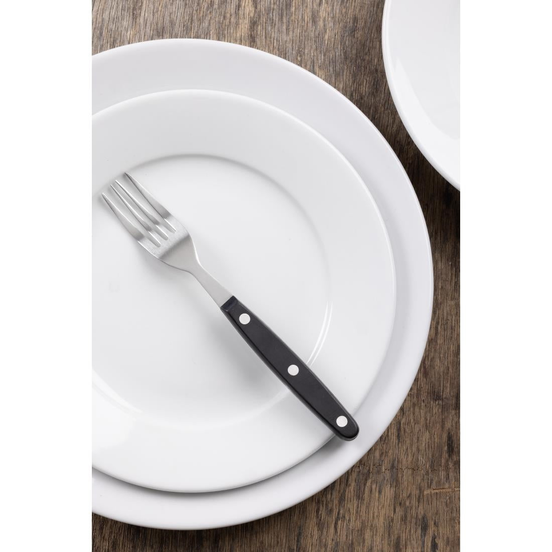 Olympia Taverna Steak Forks with Black Handles (12 Pack) • PAS-C135