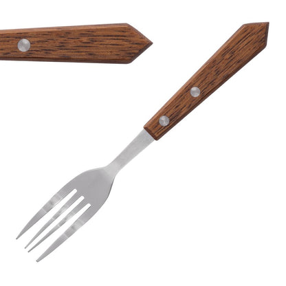 Olympia Steak Forks Wood - 4" (Box 12) • PAS-C137