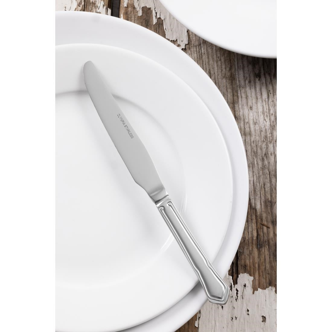 Olympia Dubarry Dessert Knife Stainless Steel (12 Pack) • PAS-C140