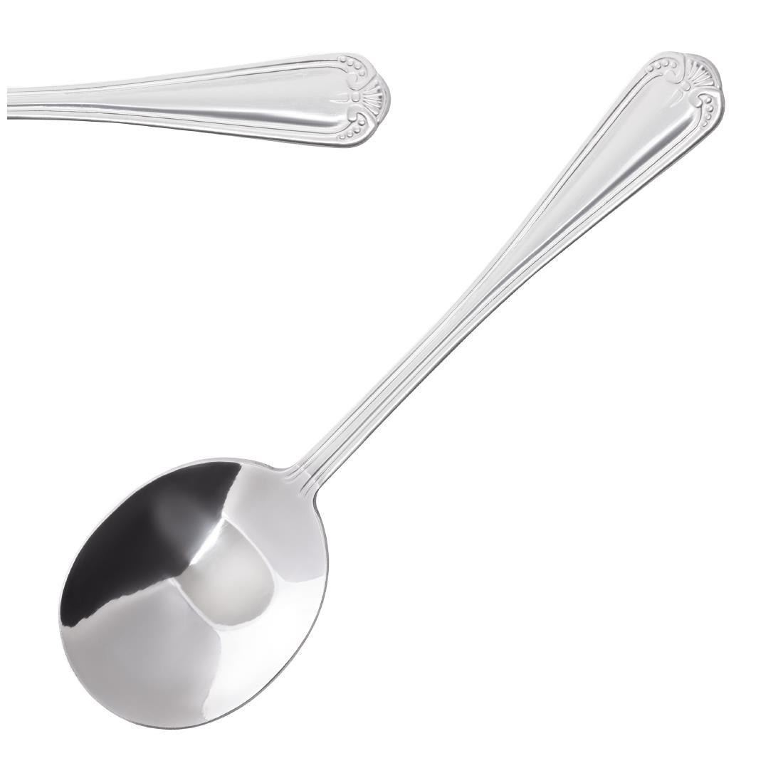 Olympia Jesmond Soup Spoon Stainless Steel (12 Pack) • PAS-C152