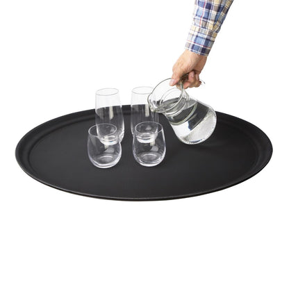 Olympia Kristallon Oval Anti-Slip Tray - Plastic • PAS-C162