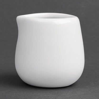 Olympia Whiteware Cream/Milk Jug 43ml (12 Pack) (Capacity: 43ml. Pack quantity: 12) • PAS-C203