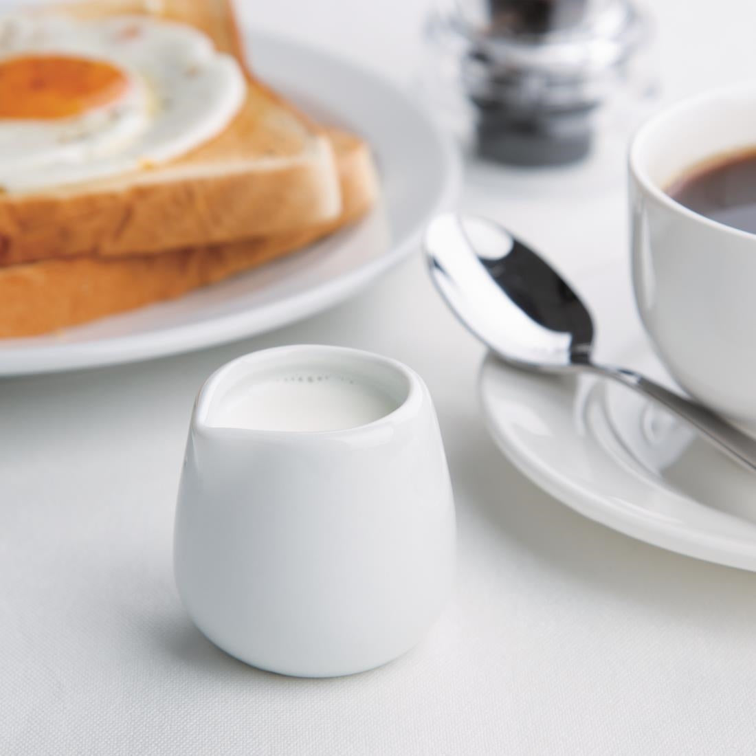 Olympia Whiteware Cream/Milk Jug 43ml (12 Pack) (Capacity: 43ml. Pack quantity: 12) • PAS-C203