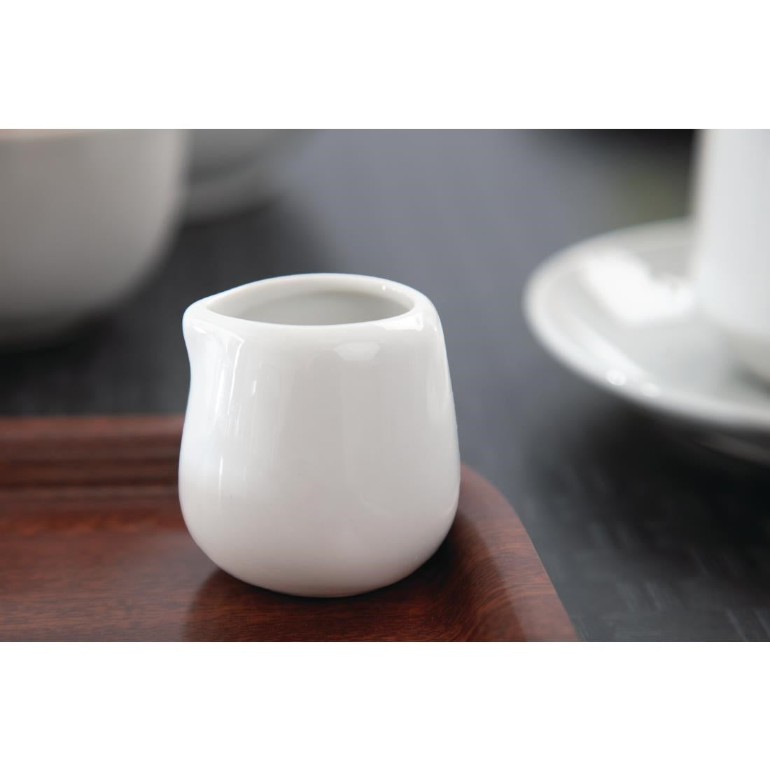 Olympia Whiteware Cream & Milk Jugs 43ml (12 Pack) (Pack of 12) • PAS-C203