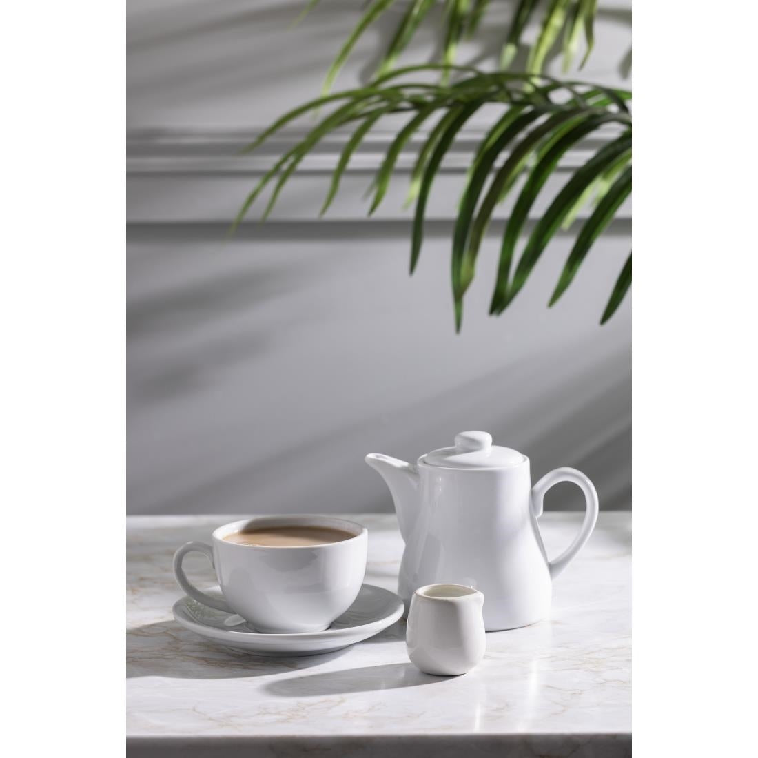 Olympia Whiteware Teapots 483ml (4 Pack) (Pack of 4) • PAS-U822