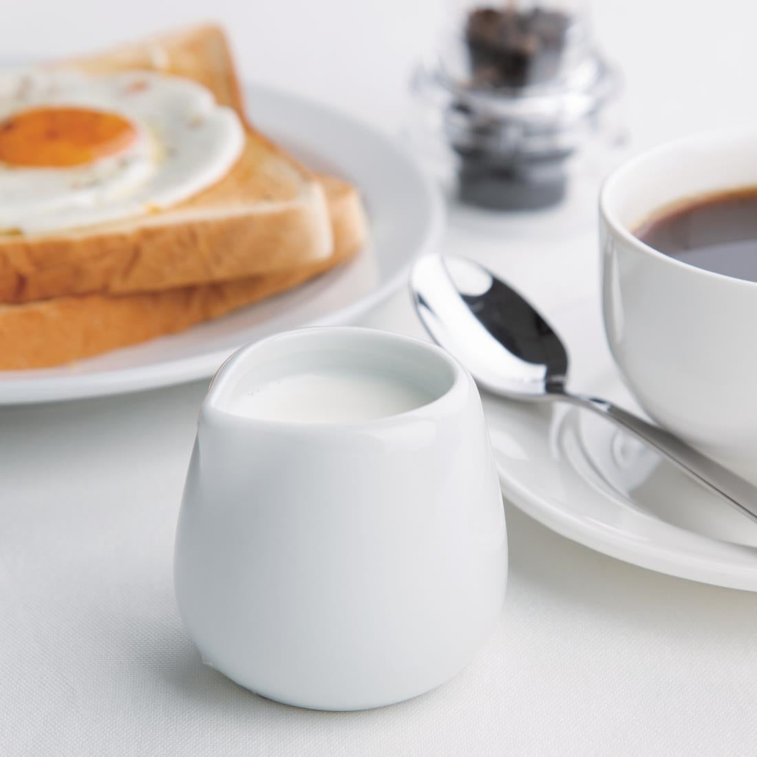 Olympia Whiteware Cream & Milk Jugs 85ml (12 Pack) (Pack of 12) • PAS-C204