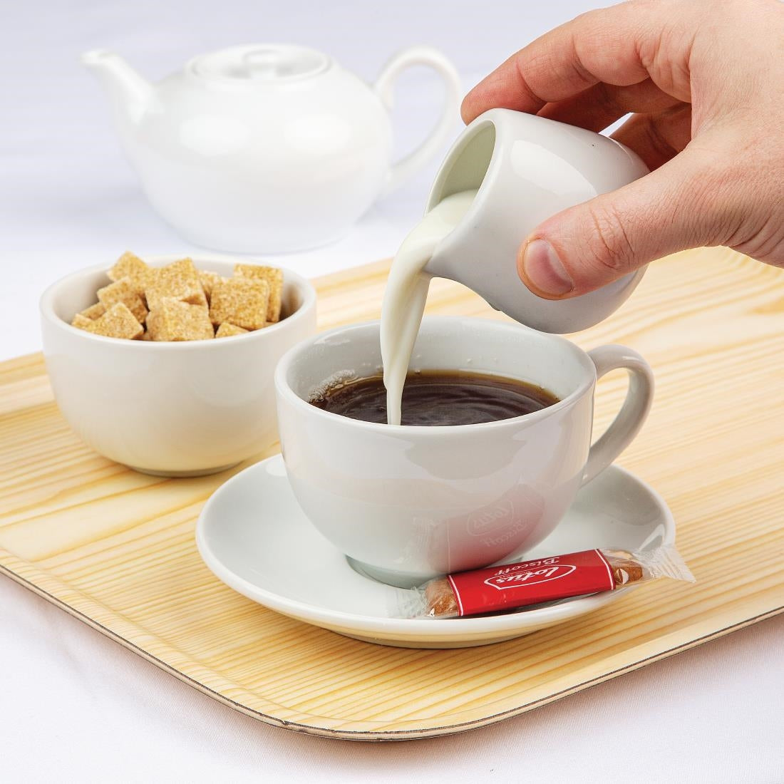 Olympia Whiteware Cream/Milk Jug 85ml (12 Pack) (Capacity: 85ml. Pack quantity: 12) • PAS-C204