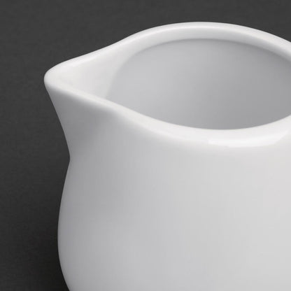 Olympia Whiteware Cream/Milk Jug - 230ml 8fl oz (12 Pack) (Capacity: 230ml. Pack Quantity: 12) • PAS-C205