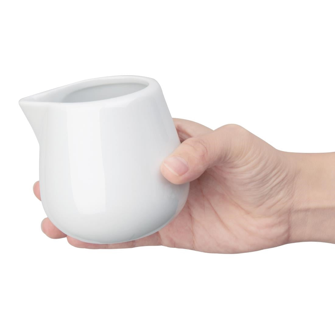 Olympia Whiteware Cream & Milk Jugs 230ml (12 Pack) (Pack of 12) • PAS-C205