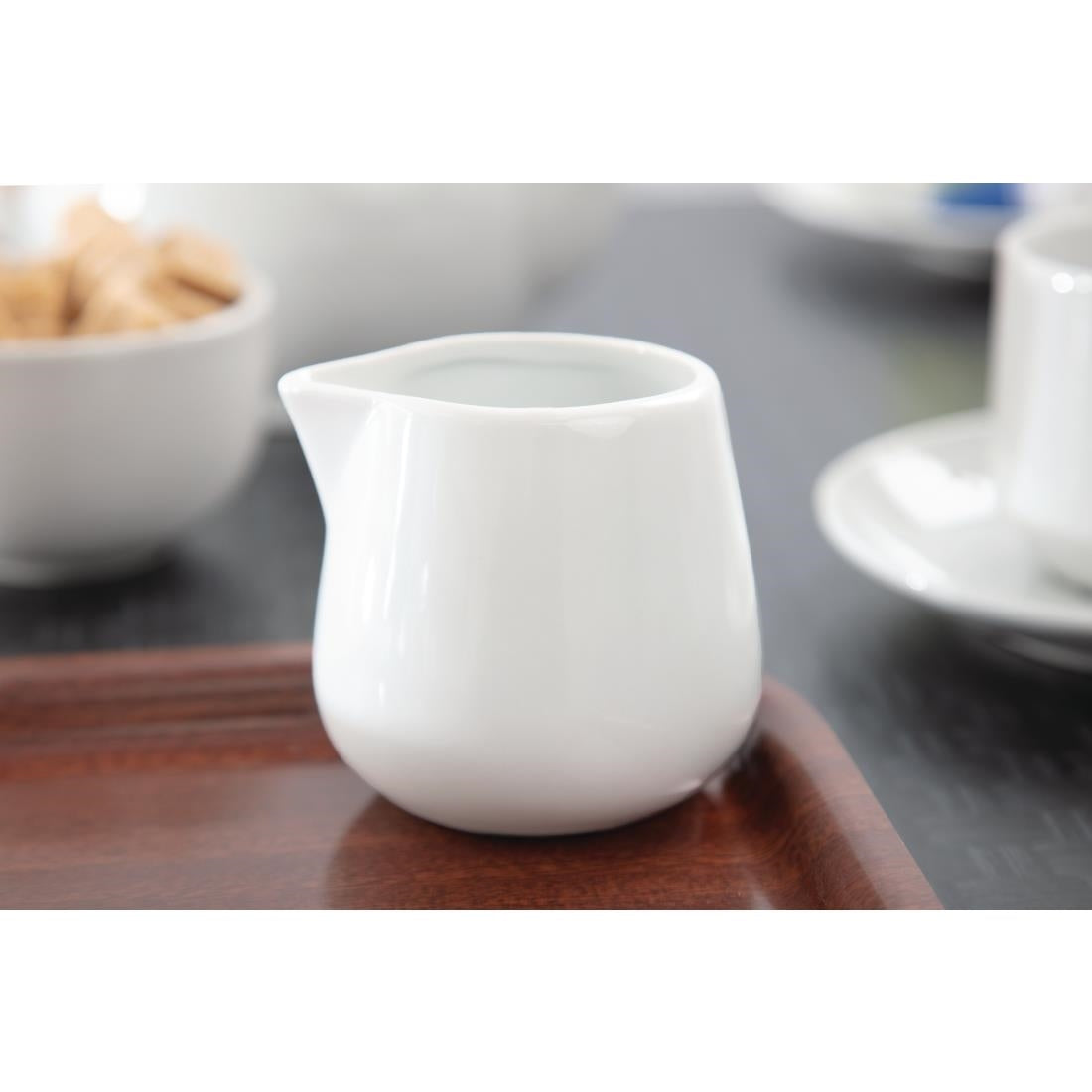 Olympia Whiteware Cream & Milk Jugs 230ml (12 Pack) (Pack of 12) • PAS-C205