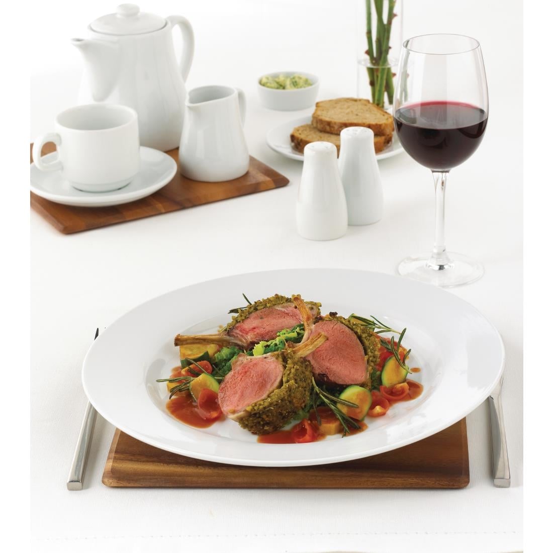Olympia Whiteware Pepper Shakers 90mm (12 Pack) (Pack of 12) • PAS-C214