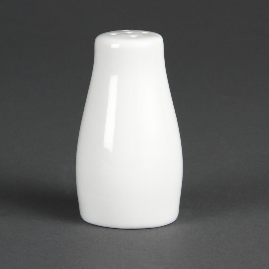 Olympia Whiteware Pepper Shakers 90mm (12 Pack) (Pack of 12) • PAS-C214