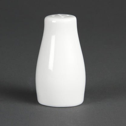 Olympia Whiteware Pepper Shakers 90mm (12 Pack) (Pack of 12) • PAS-C214