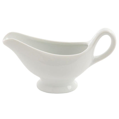 Olympia Whiteware Gravy Boat - 180ml 6 1/10fl oz (6 Pack) (Capacity: 213ml. Pack quantity: 6) • PAS-C243