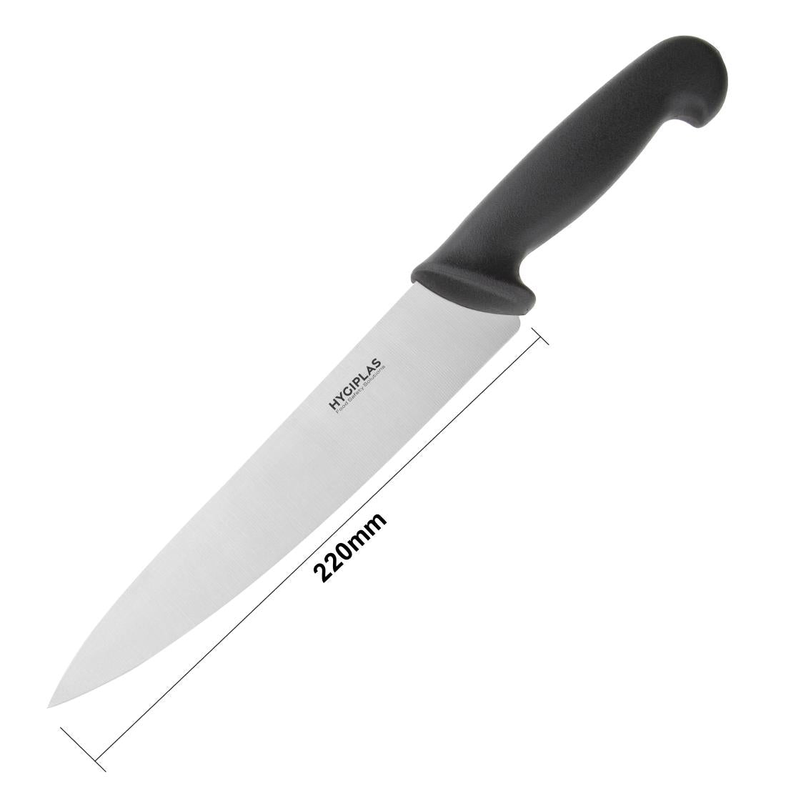 Hygiplas Chefs Knife Black 218mm • PAS-C265