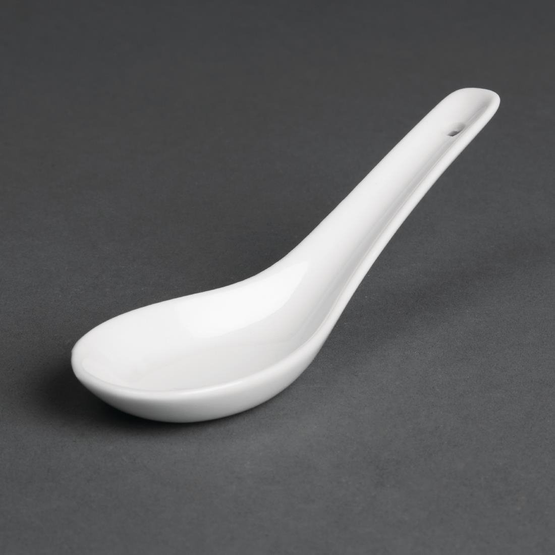 Olympia Whiteware Rice Spoons 130mm (24 Pack) (Pack of 24) • PAS-C325