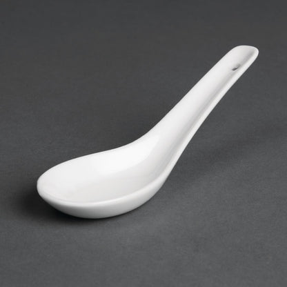 Olympia Whiteware Rice Spoons 130mm (24 Pack) (Pack of 24) • PAS-C325