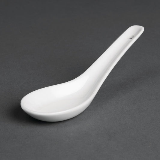 Olympia Whiteware Rice Spoons 130mm (24 Pack) (Pack of 24) • PAS-C325