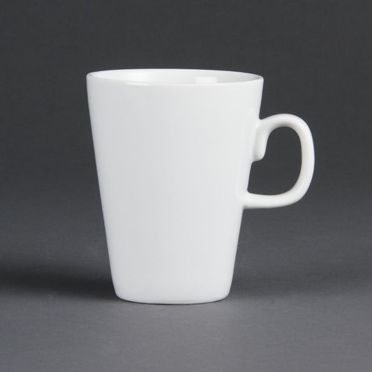 Olympia Whiteware Latte Mug - 310ml 10.4fl oz (12 Pack) (Capacity: 310ml. Pack quantity: 12) • PAS-C359