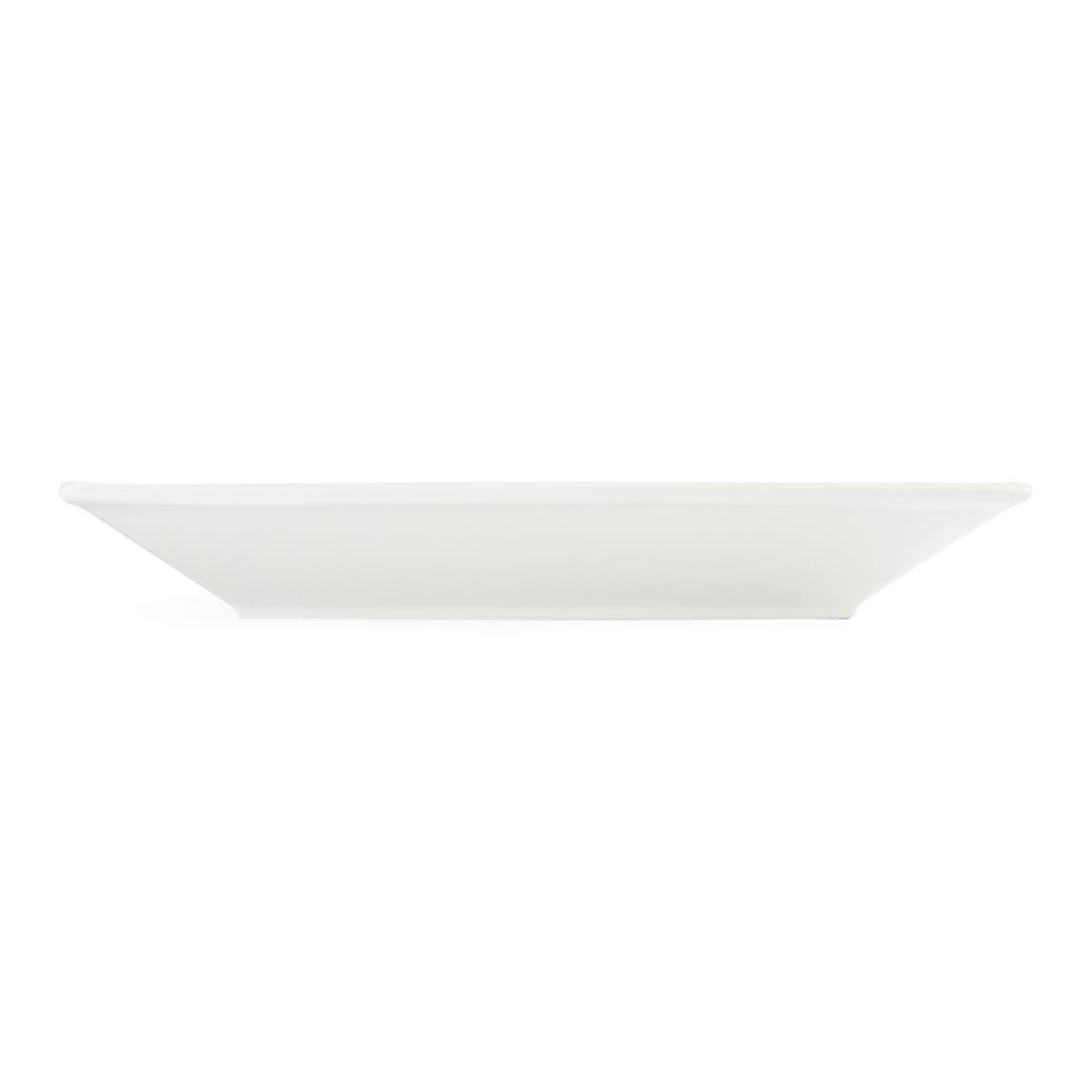 Olympia Whiteware Square Plates Wide Rim 250mm (6 Pack) (Pack of 6) • PAS-C360