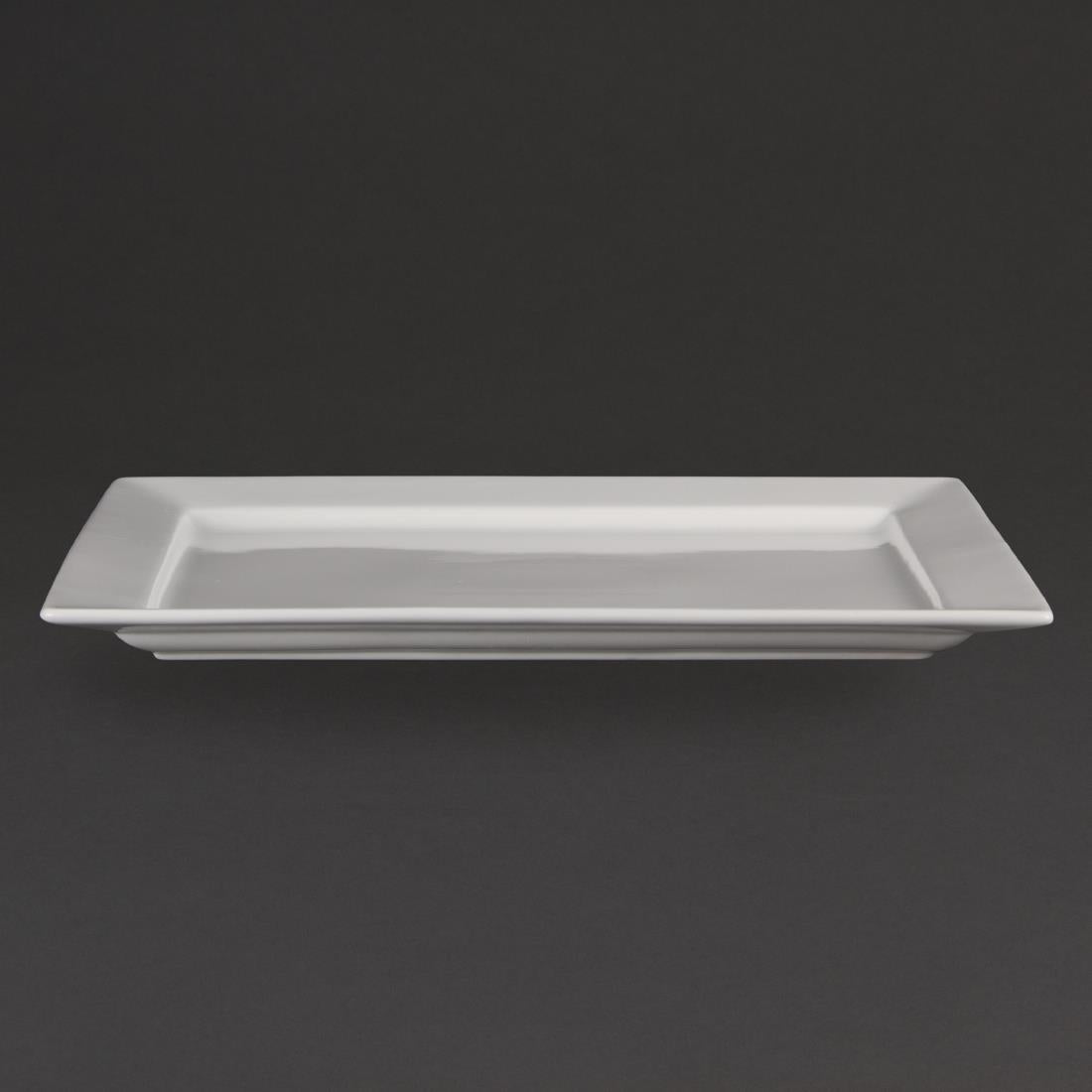 Olympia Wide Rim Rectangular Platter 400 x 295mm • PAS-C362