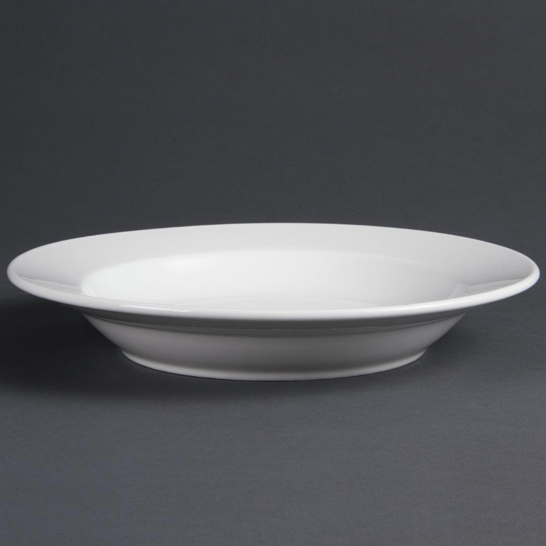 Olympia Whiteware Deep Plates 270mm 430ml (6 Pack) (Pack of 6) • PAS-C363
