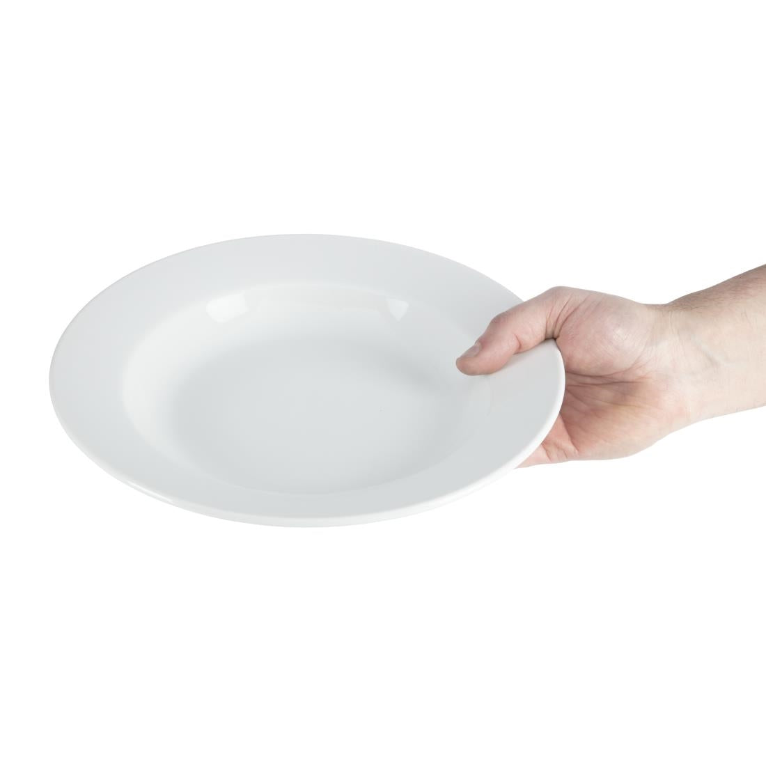 Olympia Whiteware Deep Plates 270mm 430ml (6 Pack) (Pack of 6) • PAS-C363