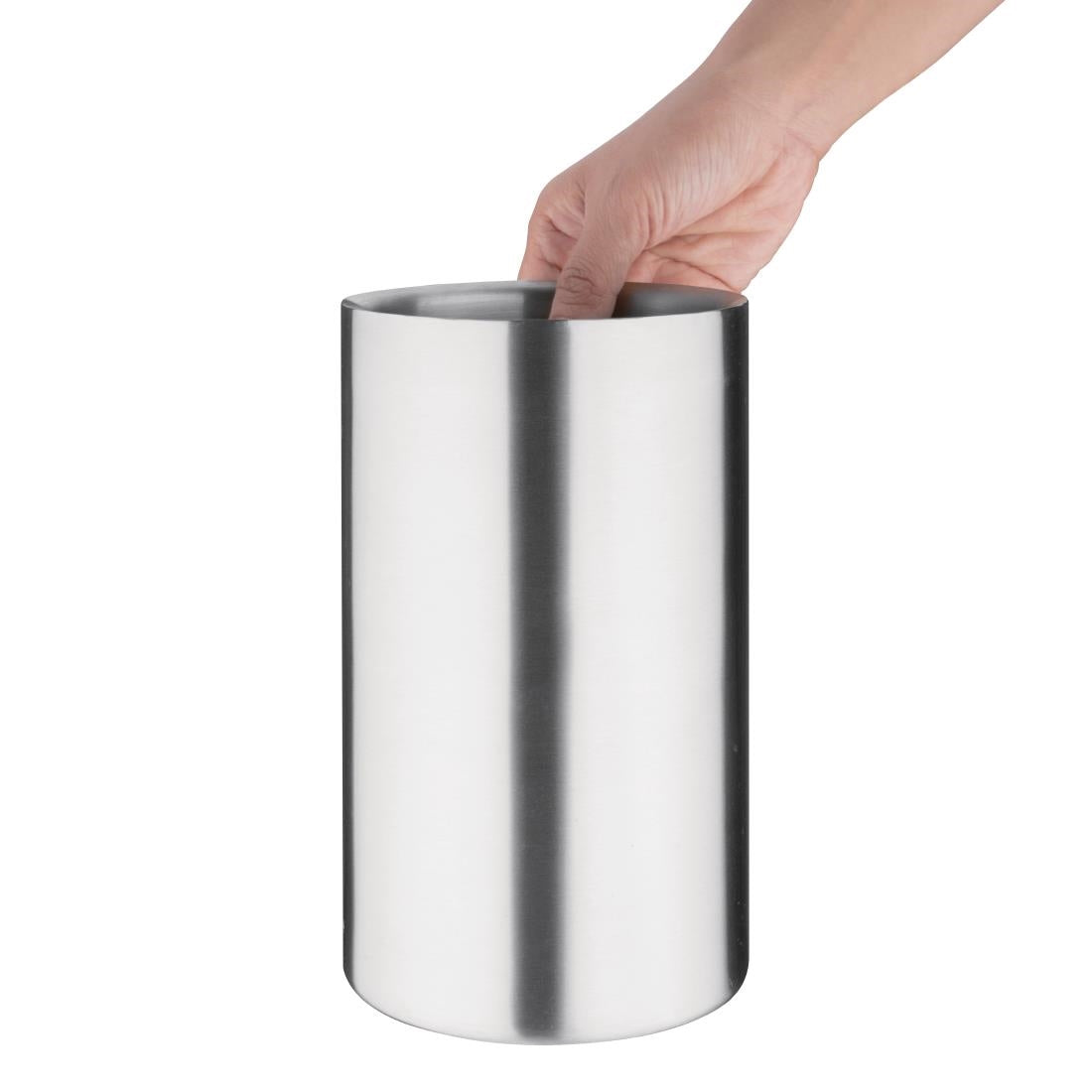 Olympia Brushed Stainless Steel Wine & Champagne Cooler • PAS-C386