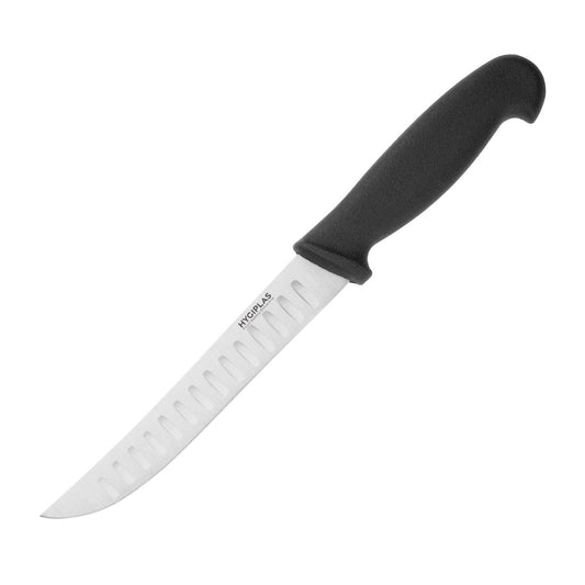 Hygiplas Scalloped Utility Knife Black 125mm • PAS-C420
