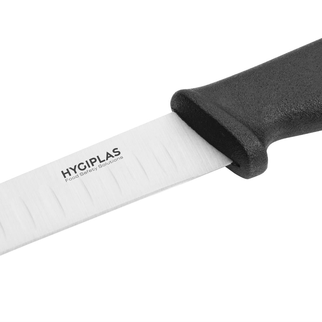Hygiplas Scalloped Utility Knife Black 125mm • PAS-C420