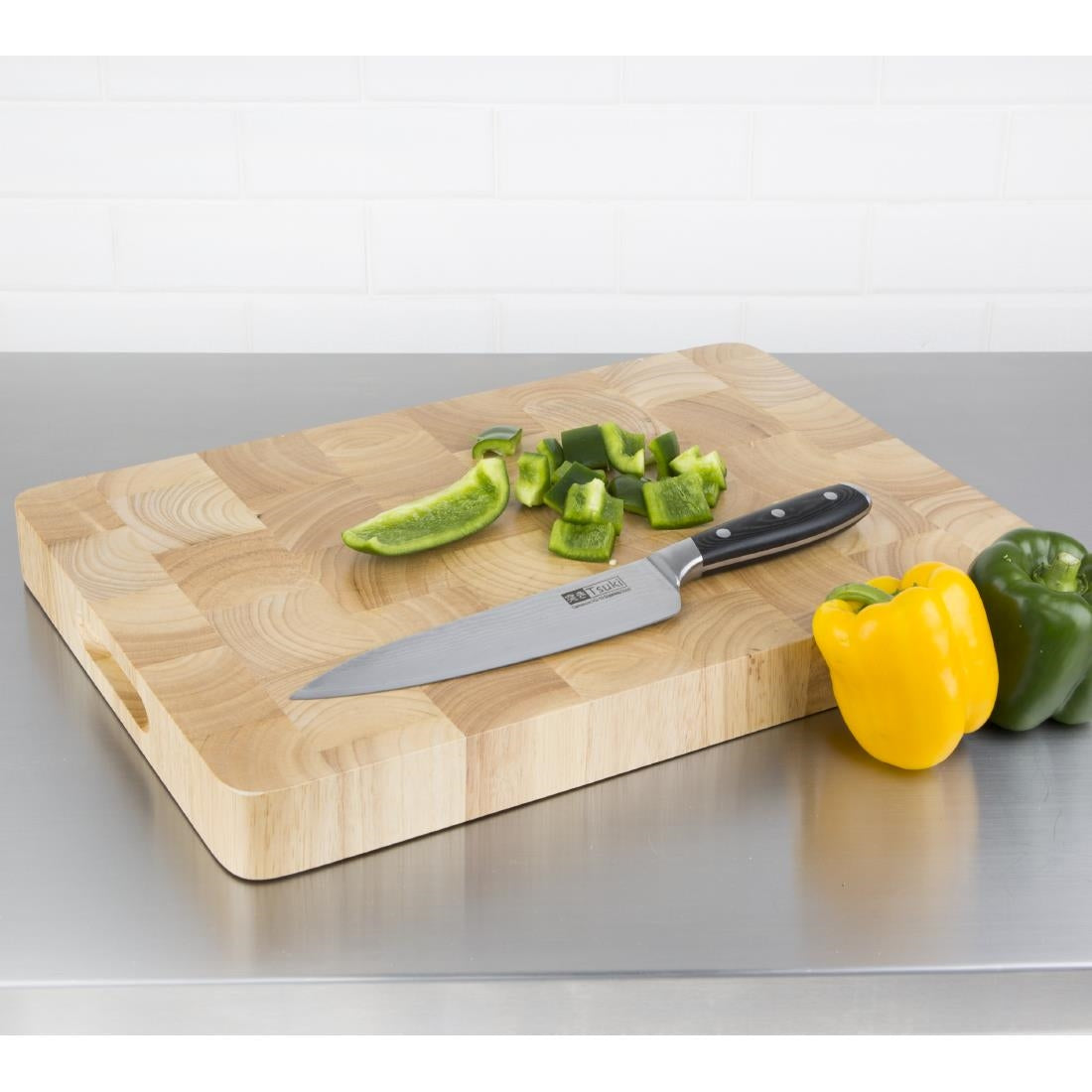 Vogue Medium Rectangular Wooden Chopping Board 45x455x305mm • PAS-C459