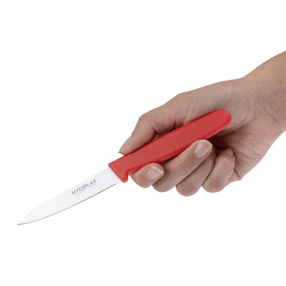 Hygiplas Paring Knife Red 85mm • PAS-C542