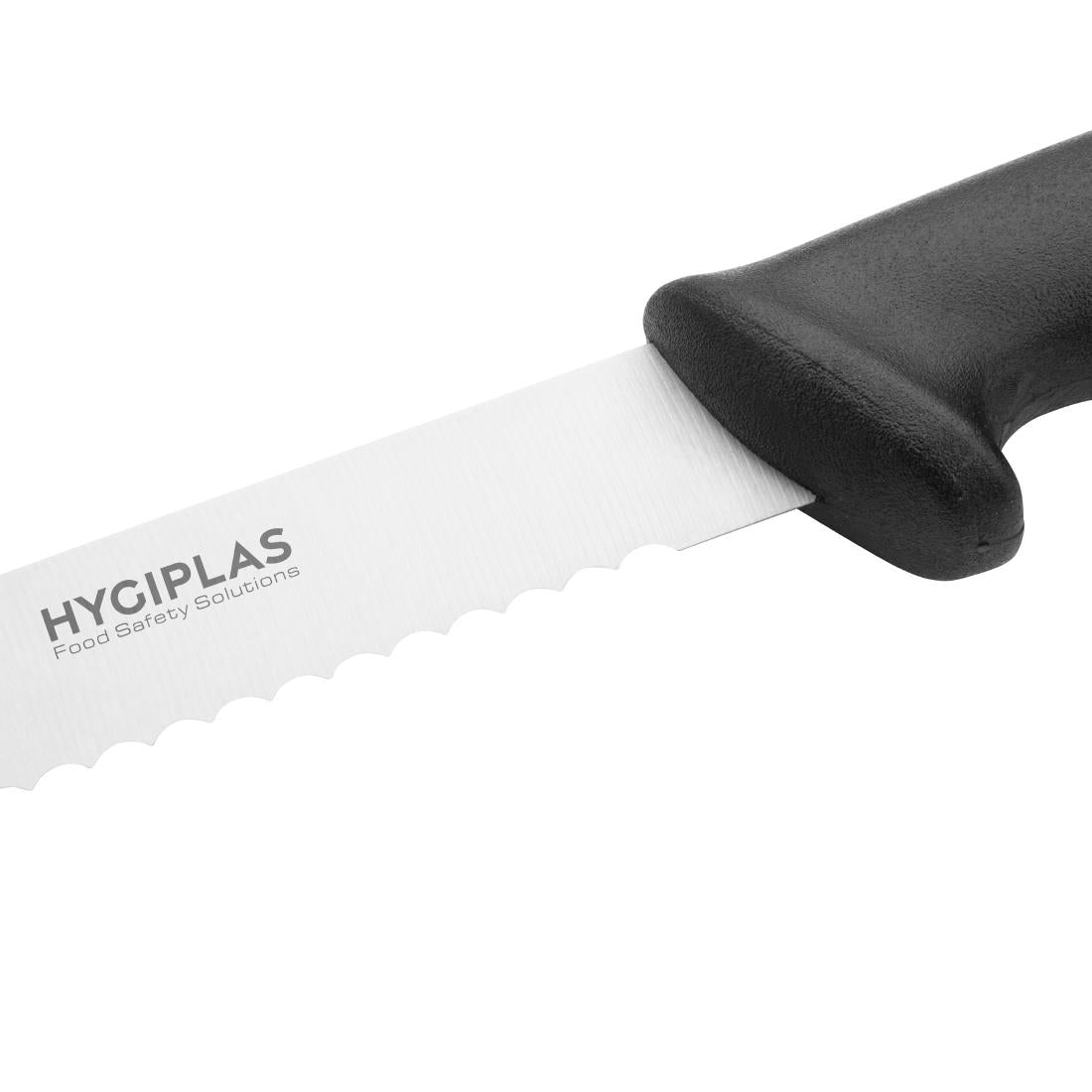Hygiplas Serrated Slicer Black 305mm • PAS-C580