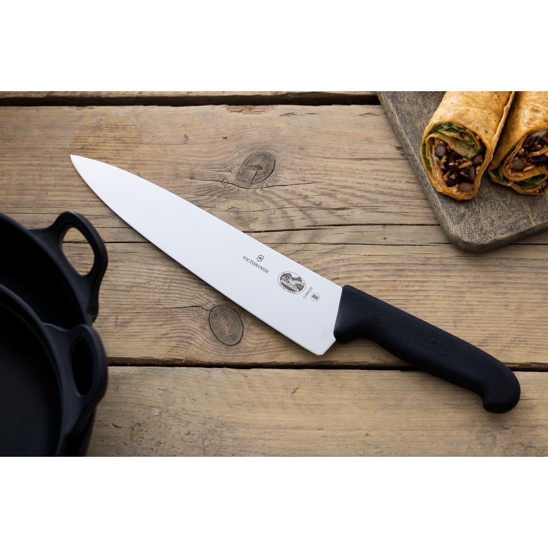 Victorinox Fibrox Cooks Knife Black 254mm • PAS-C656