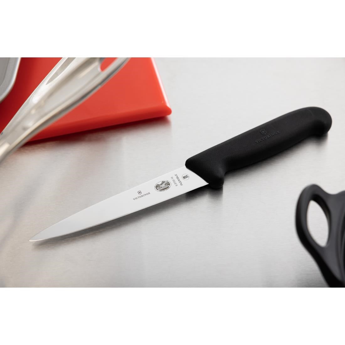 Victorinox Fibrox Flexible Filleting Knife Black 152mm • PAS-C660