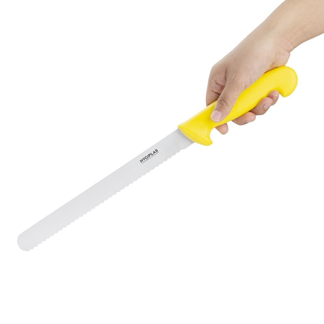 Hygiplas Serrated Slicer Yellow Knife 250mm • PAS-C810