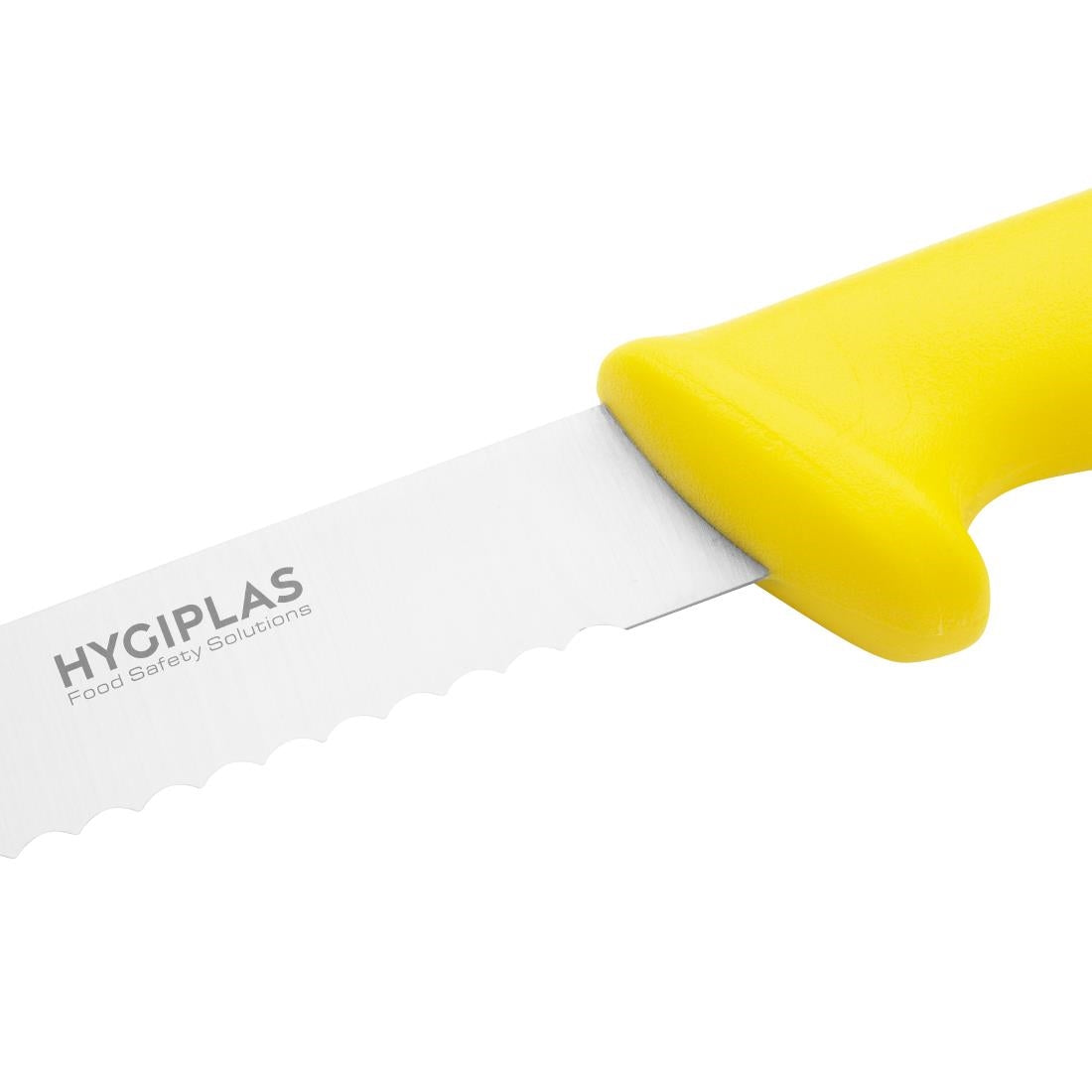 Hygiplas Serrated Slicer Yellow Knife 250mm • PAS-C810
