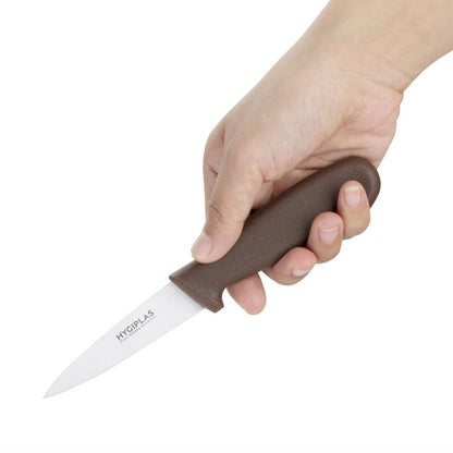 Hygiplas Paring Knife Brown 83mm • PAS-C840