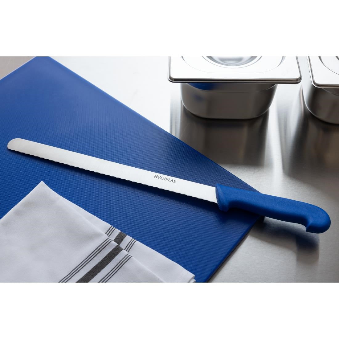 Hygiplas Serrated Slicer Blue 305mm • PAS-C856