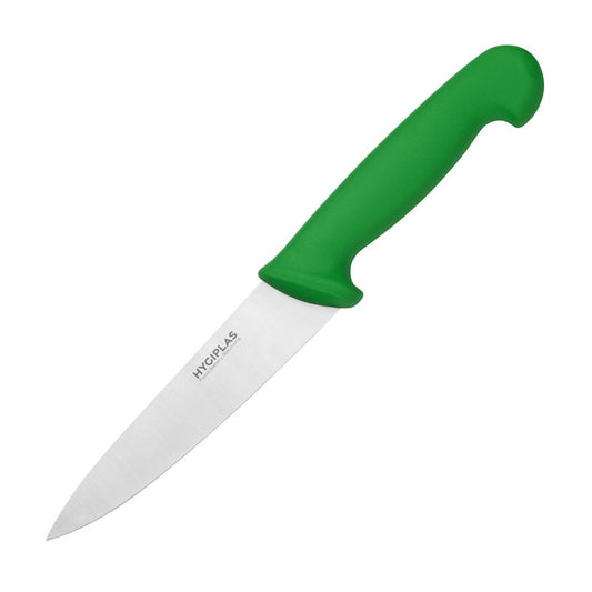 Hygiplas Chefs Knife Green 160mm • PAS-C864