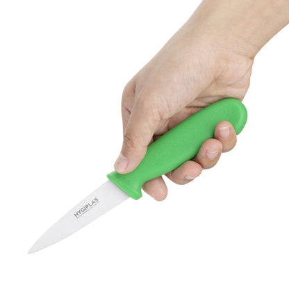 Hygiplas Paring Knife Green 83mm • PAS-C866