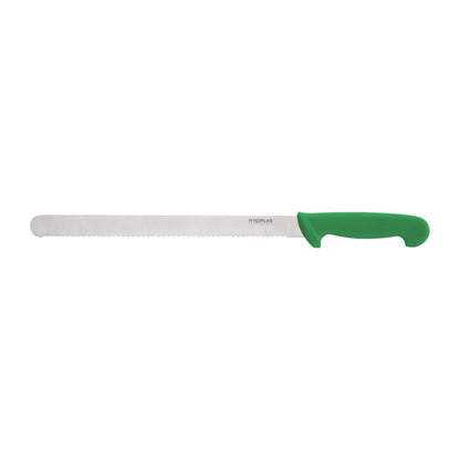 Hygiplas Serrated Slicer Green 305mm • PAS-C867