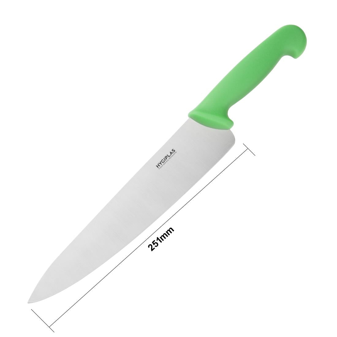 Hygiplas Chef Knife Green 250mm • PAS-C868