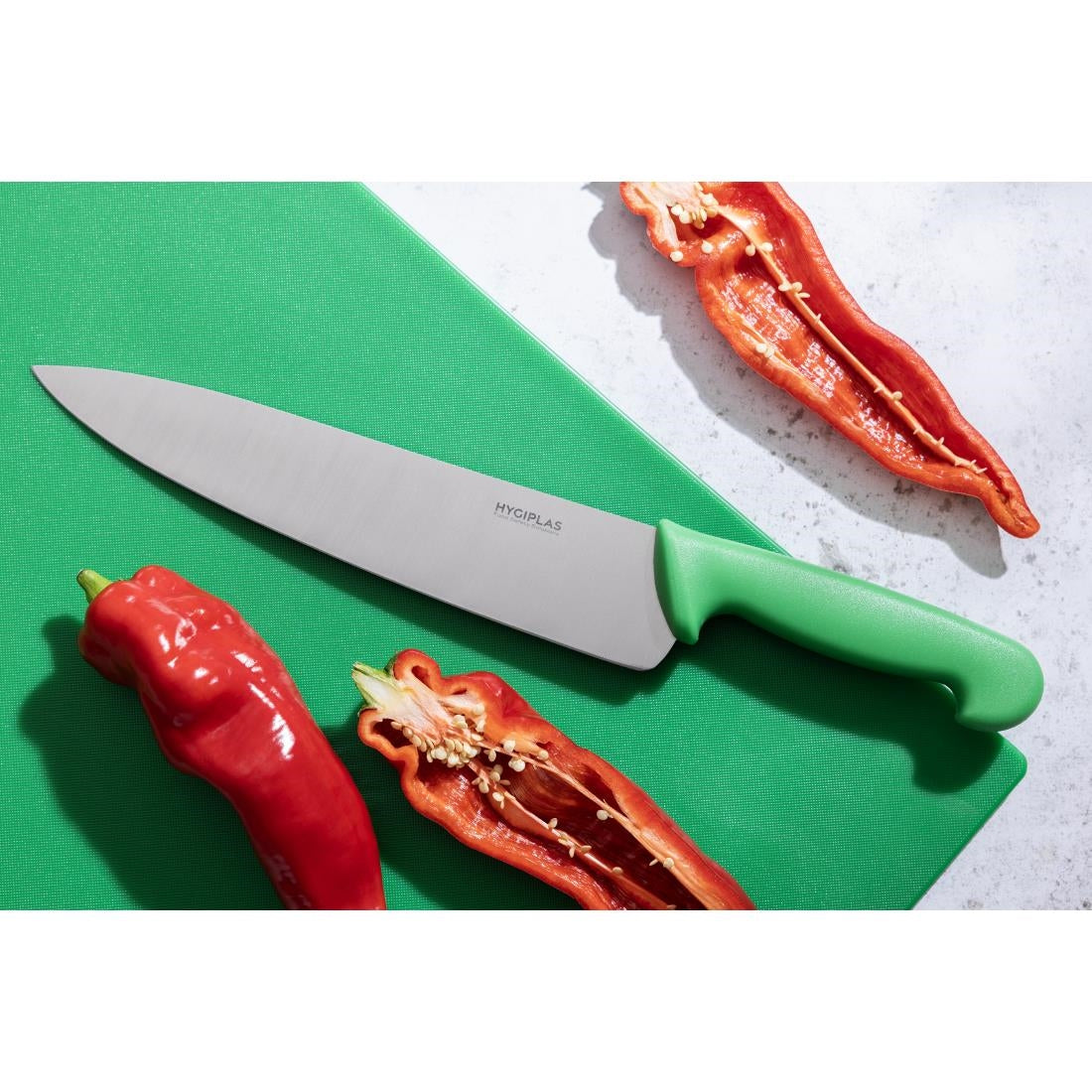 Hygiplas Chef Knife Green 250mm • PAS-C868