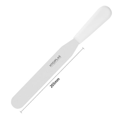 Hygiplas Straight Blade Palette Knife White 200mm • PAS-C870