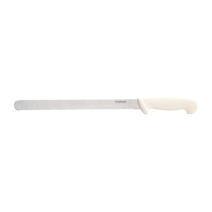 Hygiplas Serrated Slicer White 305mm • PAS-C884