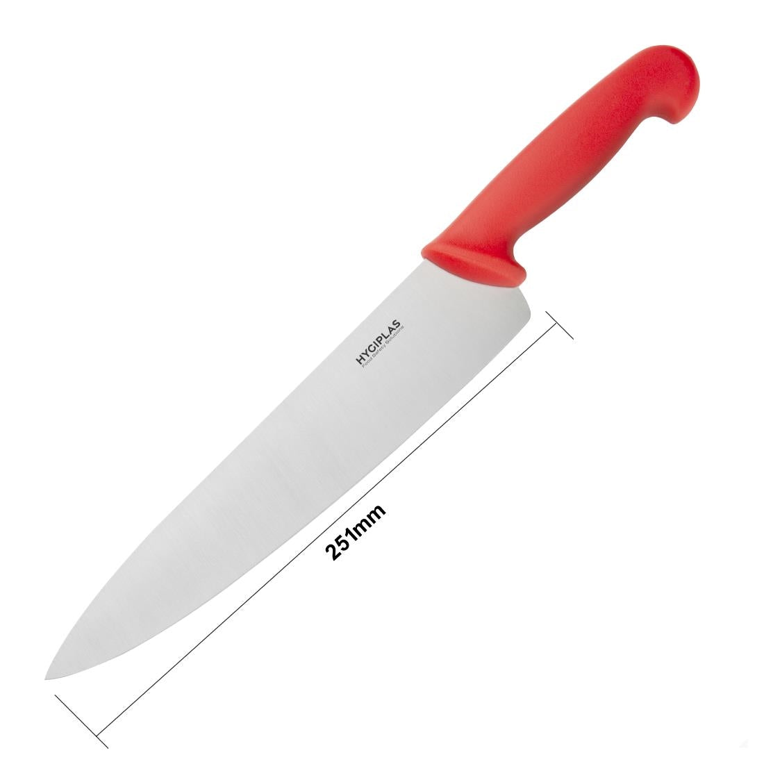 Hygiplas Chef Knife Red 250mm • PAS-C886
